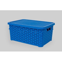 Корзина низкая с крышкой 6 л (К12-439) Корзина низкая с крышкой 6 л (К12-439)