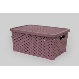 Корзина низкая с крышкой 6 л (К12-803) Корзина низкая с крышкой 6 л (К12-803)
