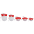 Набір харчових контейнерів 0,45 + 0,9 + 1,5 л квадратних кришка з затискачем Алеана 167055 - 1 