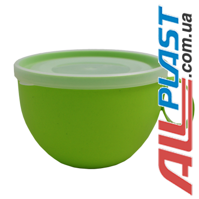 Чашка с крышкой 0,5 л 14х12х8 см зелёная Алеана 168006