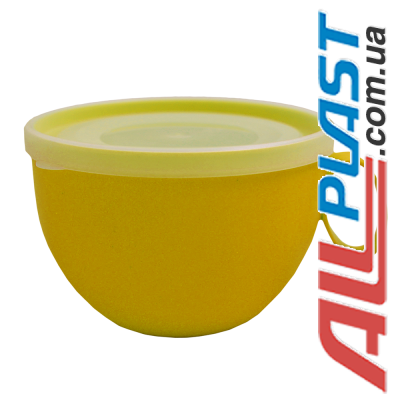 Чашка с крышкой 0,5 л 14х12х8 см тёмно-жёлтая Алеана 168006